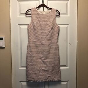LOFT Geometric Pattern Tweed Dress Size 8T